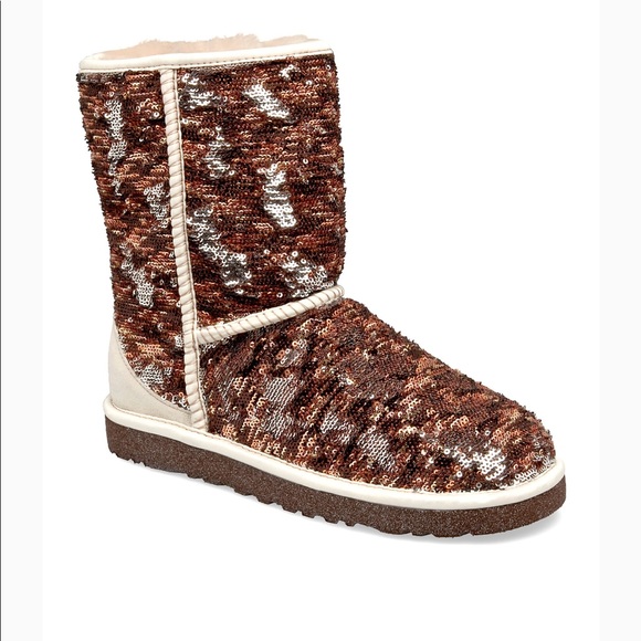 reversible sequin boots